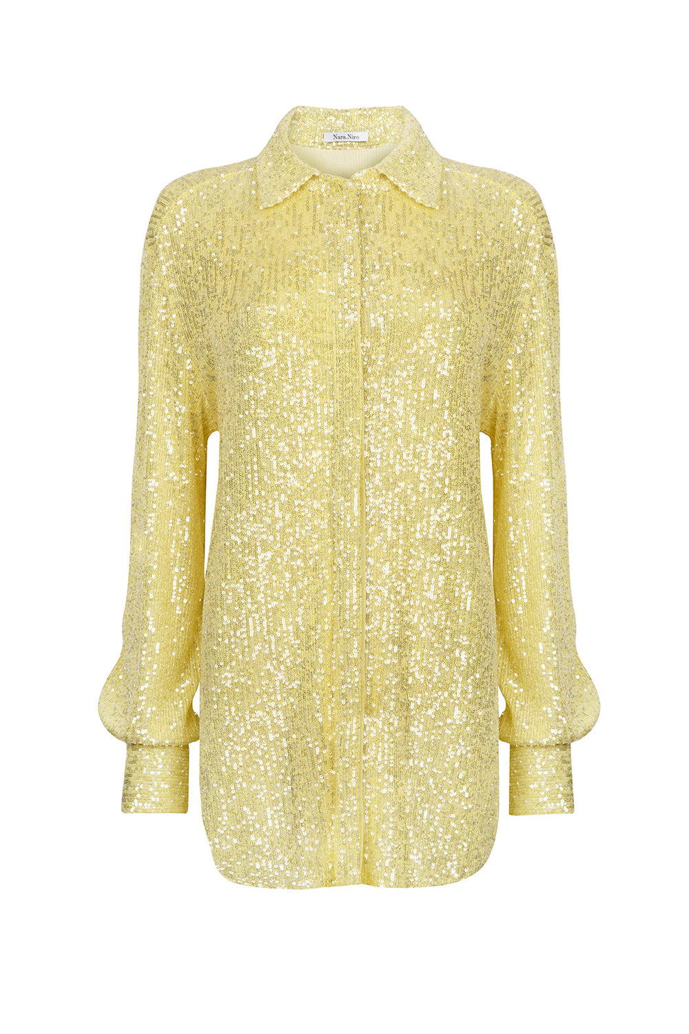 Load image into Gallery viewer, Yellow sequin shirt