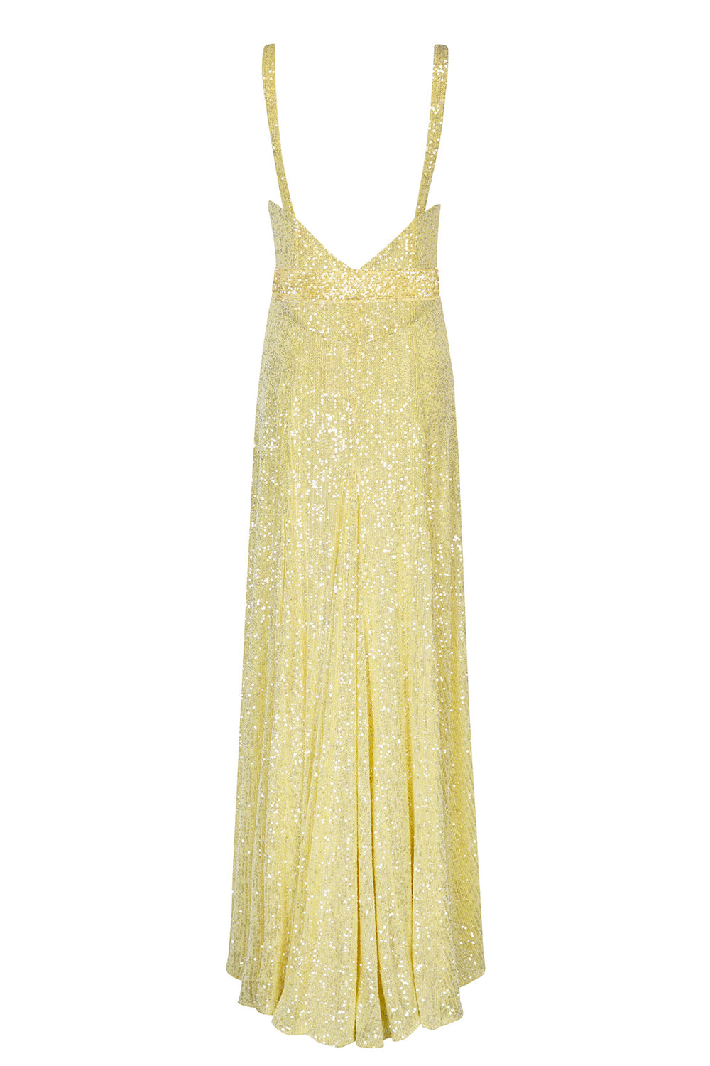 Load image into Gallery viewer, Yellow sequin gown