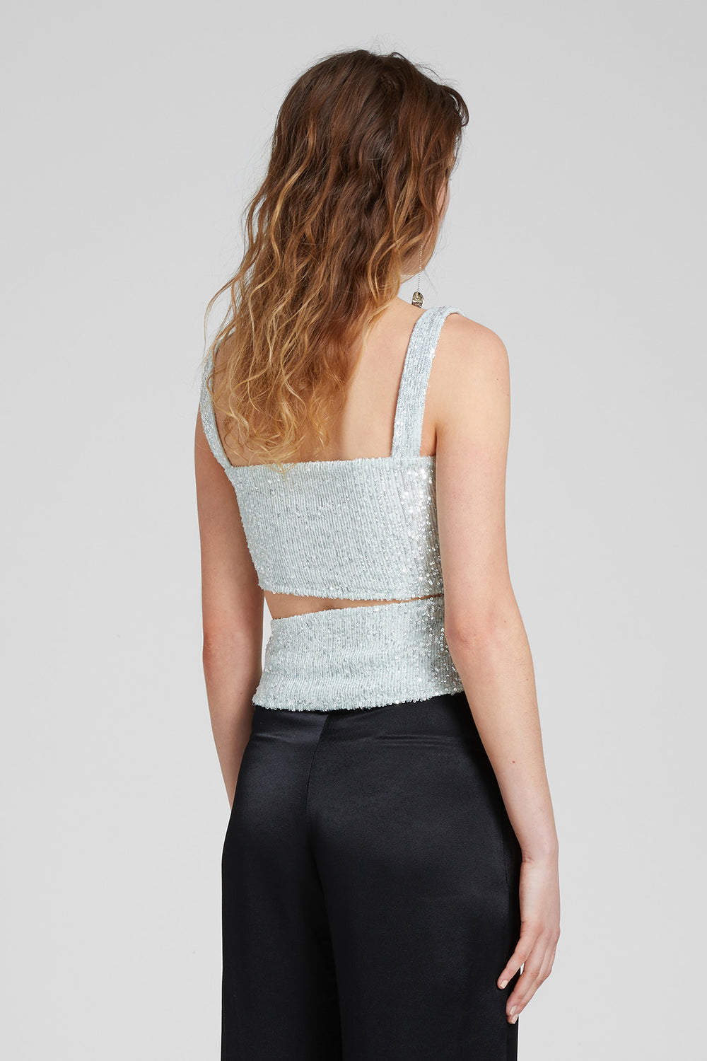 Load image into Gallery viewer, Sequin cut-out top