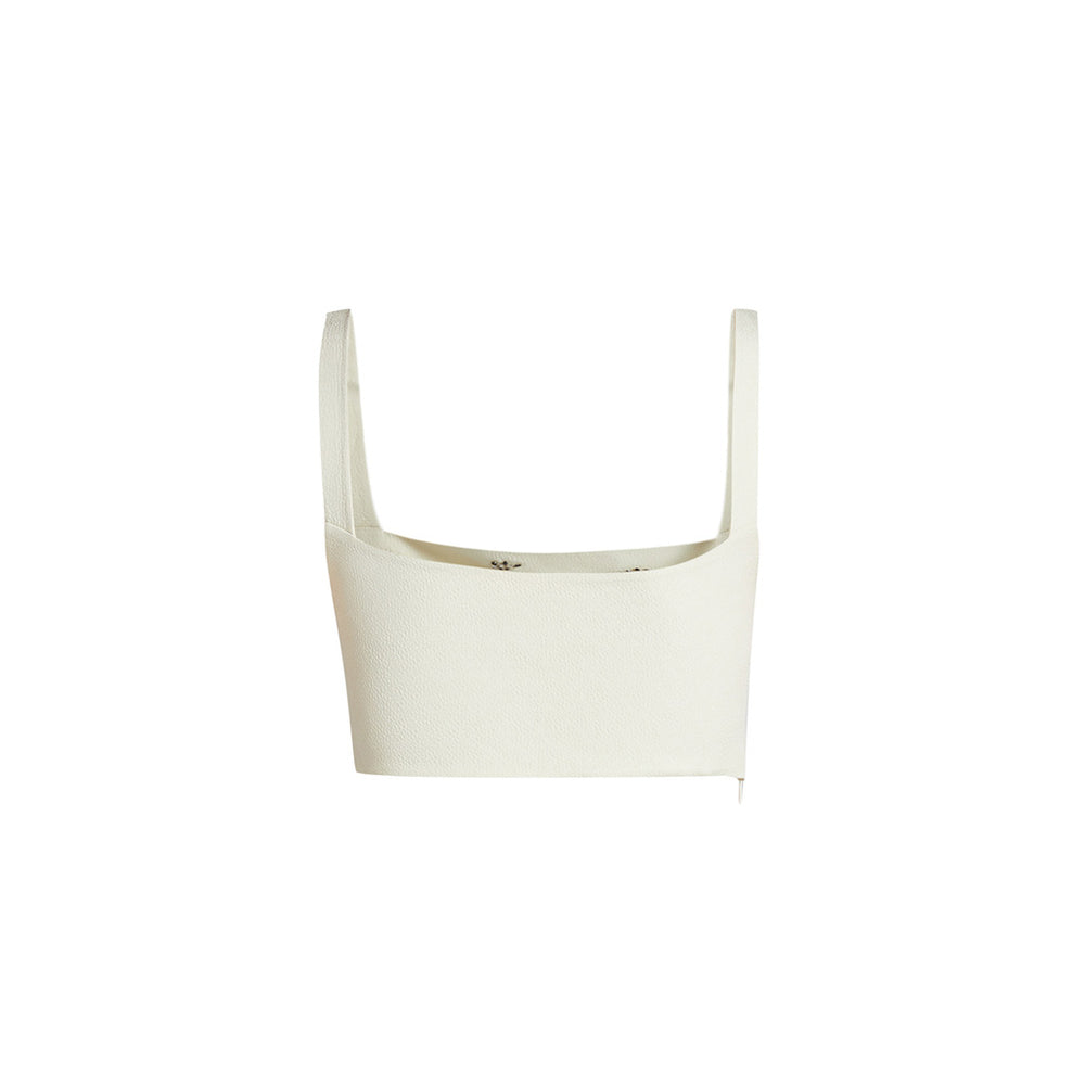Load image into Gallery viewer, Crystal embroidered crop top