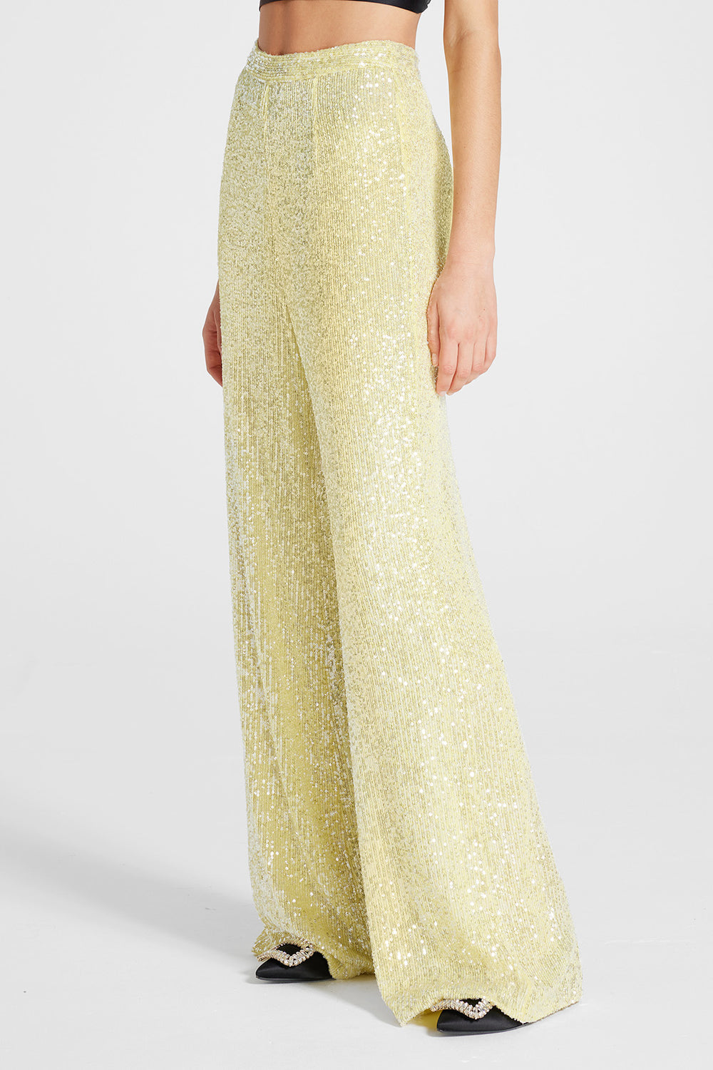 Load image into Gallery viewer, Wide-leg sequin trousers
