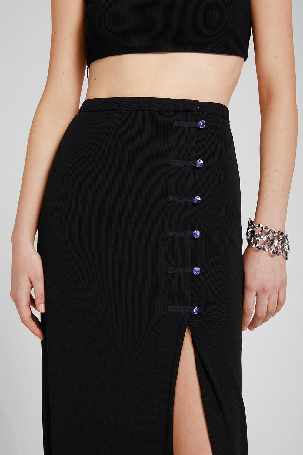 Load image into Gallery viewer, Textured jersey skirt