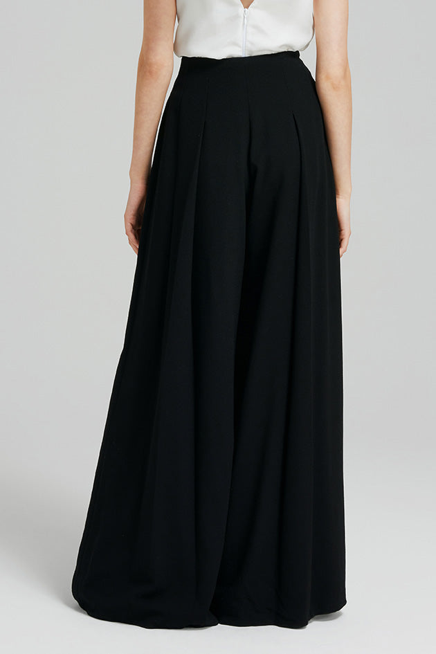 Load image into Gallery viewer, Folded wide leg trousers