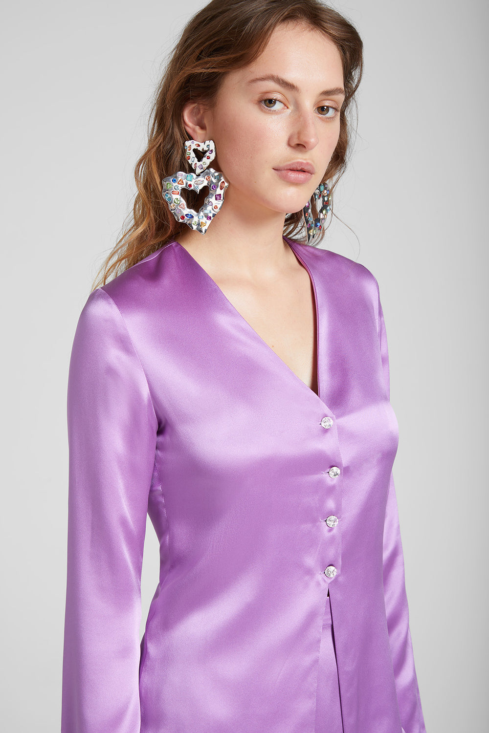 Load image into Gallery viewer, Satin pyjama top