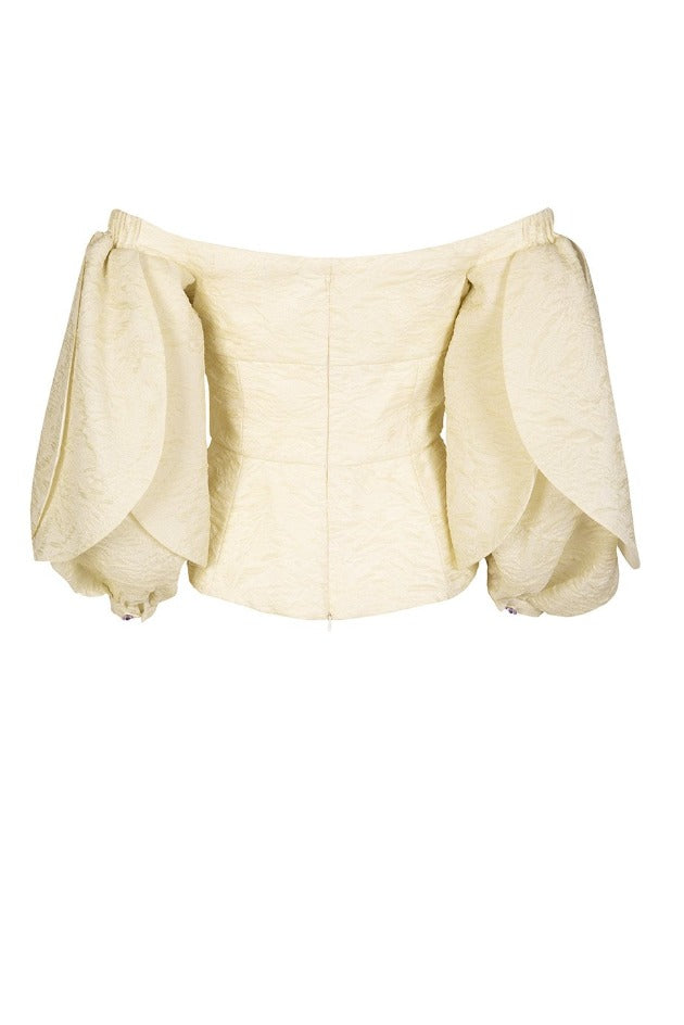 Load image into Gallery viewer, Petal cloqué top