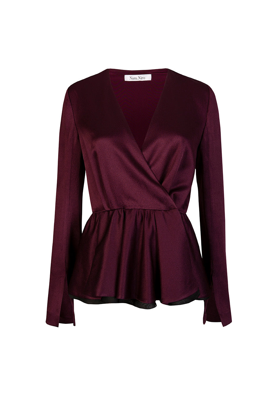 Load image into Gallery viewer, Cross-over peplum top