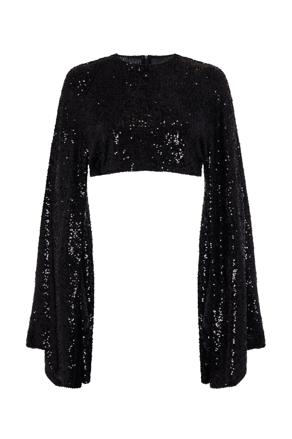 Load image into Gallery viewer, Sequin black blouse