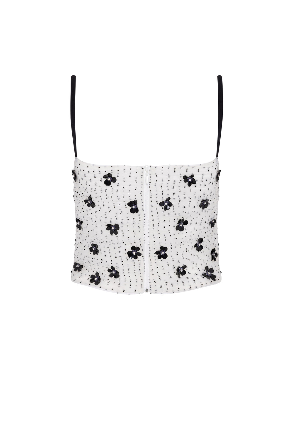 Load image into Gallery viewer, Gathered polka dot tulle top