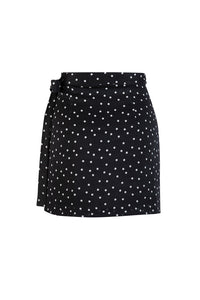 Polka dot wrap skirt