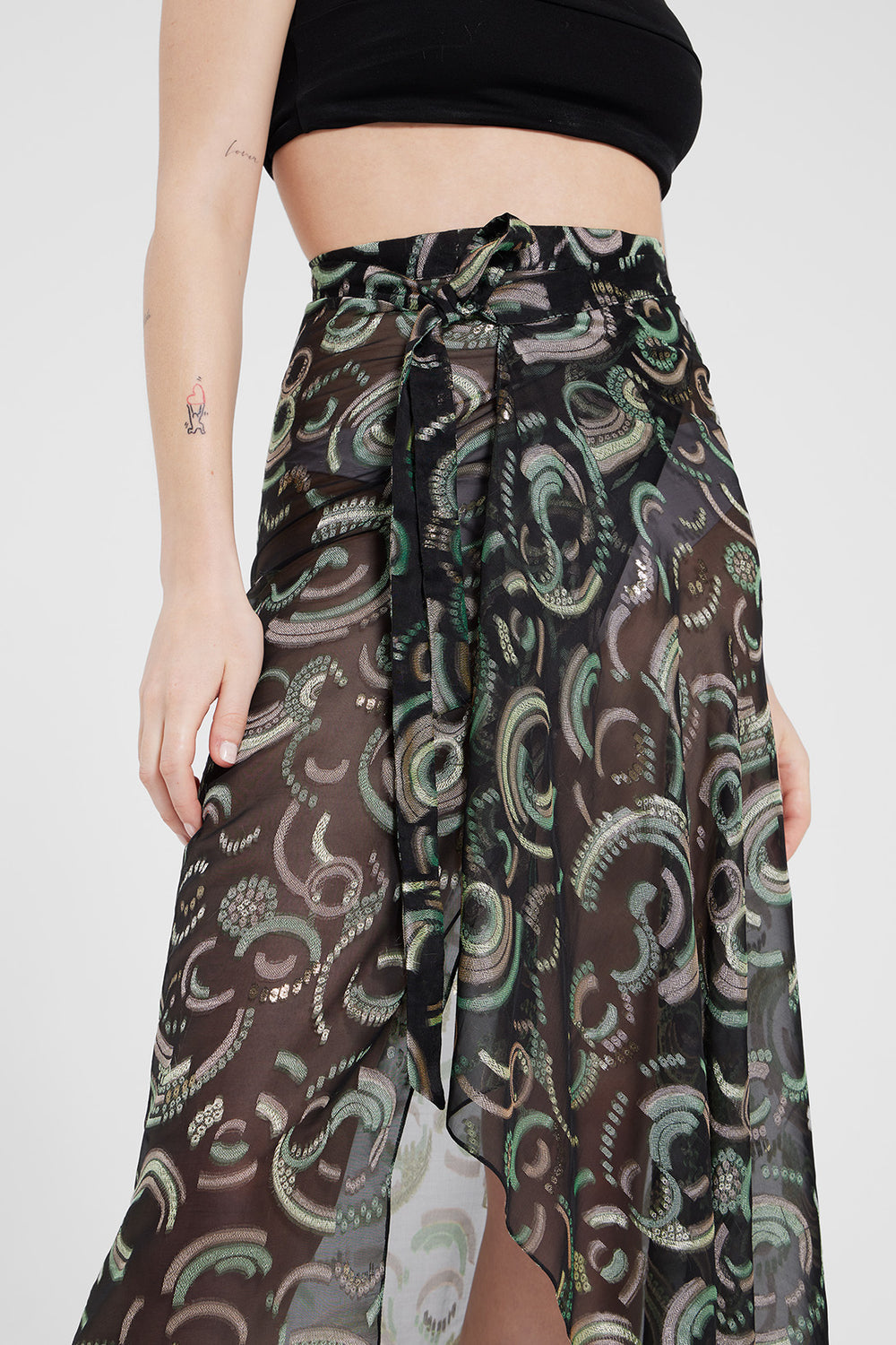 Load image into Gallery viewer, Fils Coupé wrap skirt