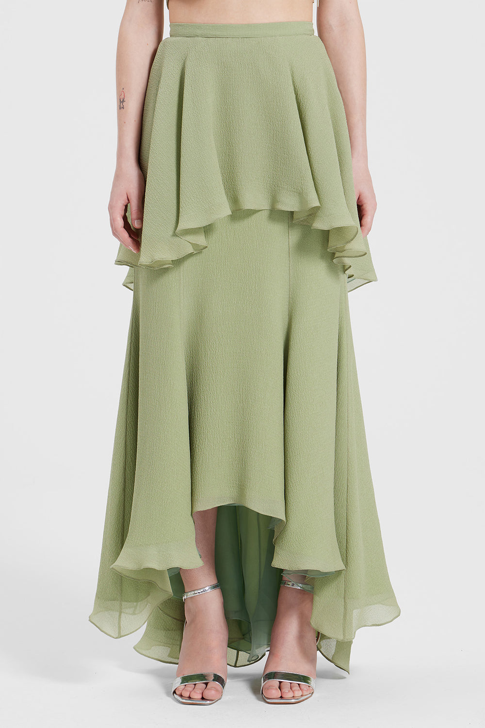 Load image into Gallery viewer, Tiered maxi skirt