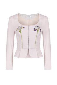 Iris embroidered jacket