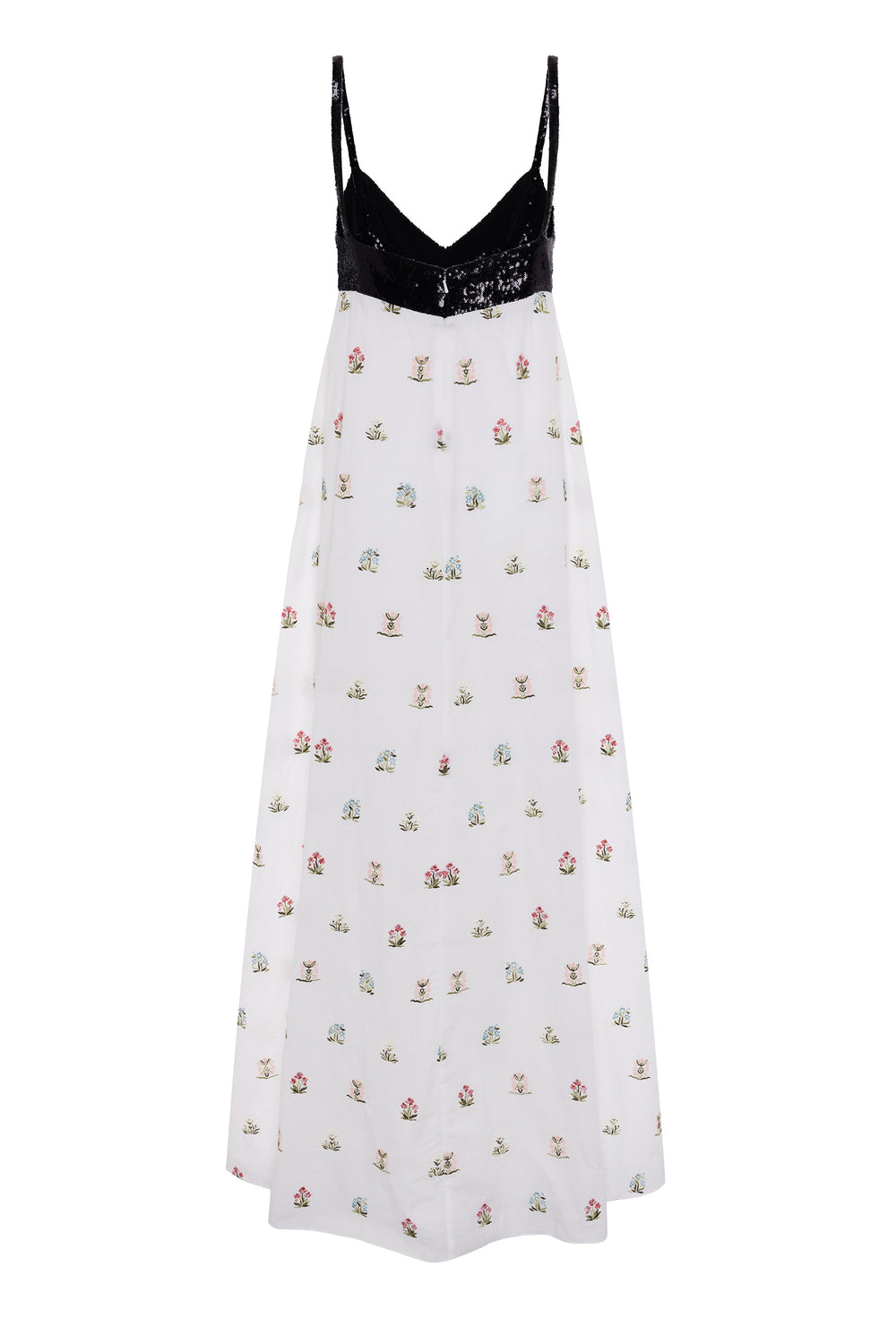Load image into Gallery viewer, Embroidered floral maxi dress