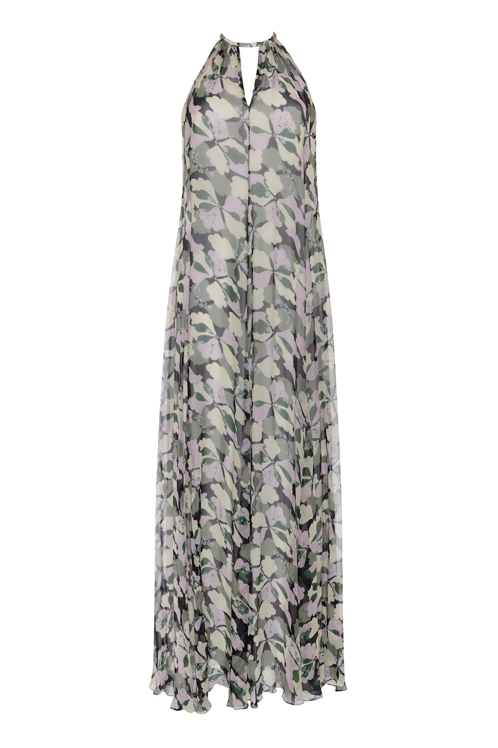 Load image into Gallery viewer, Floral halter maxi dress