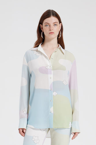 Kimono print shirt