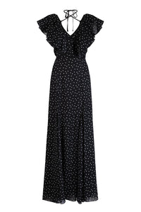 Ruffle polka dot Gown