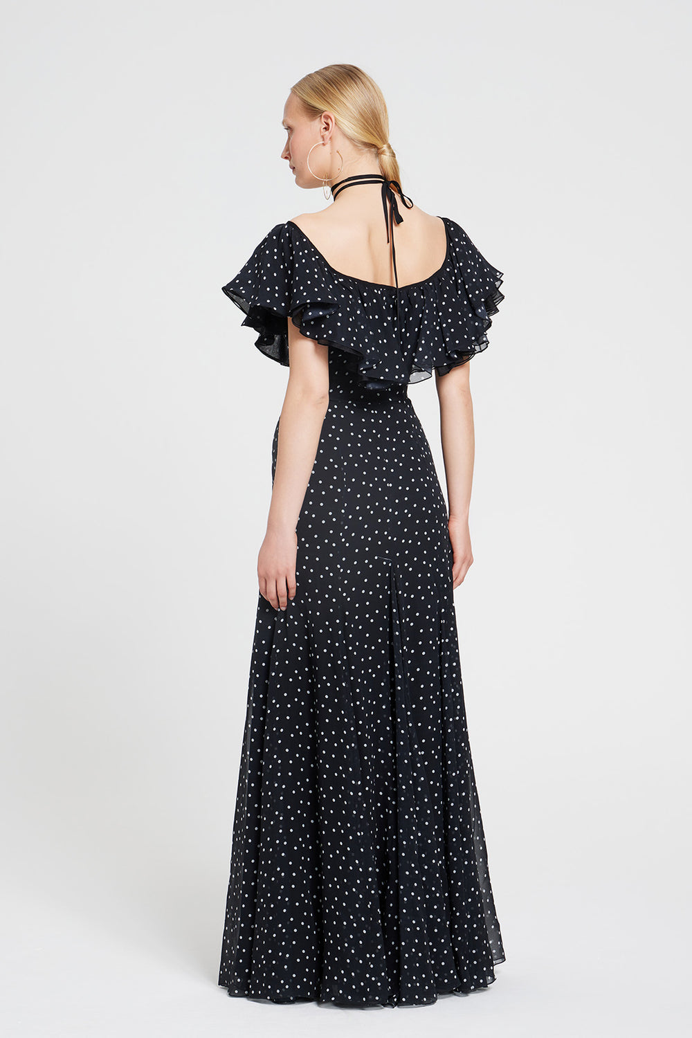 Load image into Gallery viewer, Ruffle polka dot Gown