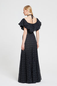 Ruffle polka dot Gown