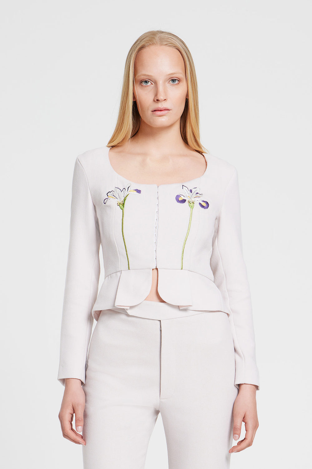 Load image into Gallery viewer, Iris embroidered jacket