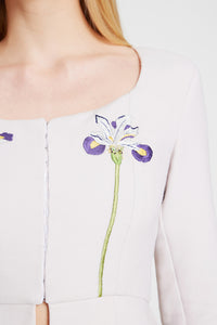 Iris embroidered jacket