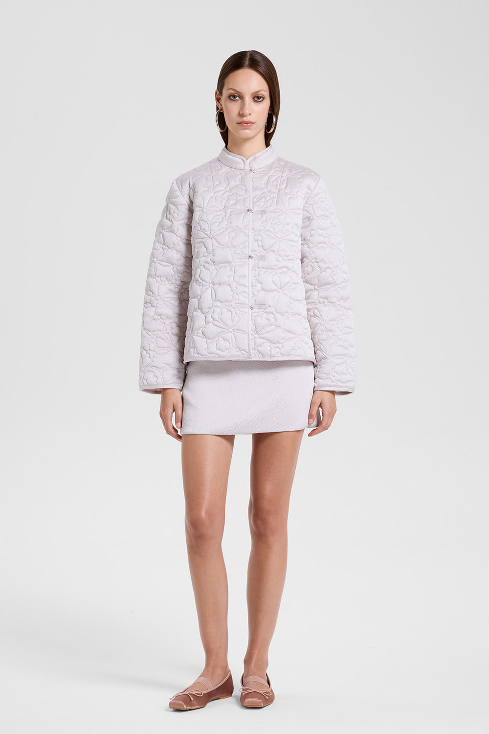 Load image into Gallery viewer, Quilted floral jacket