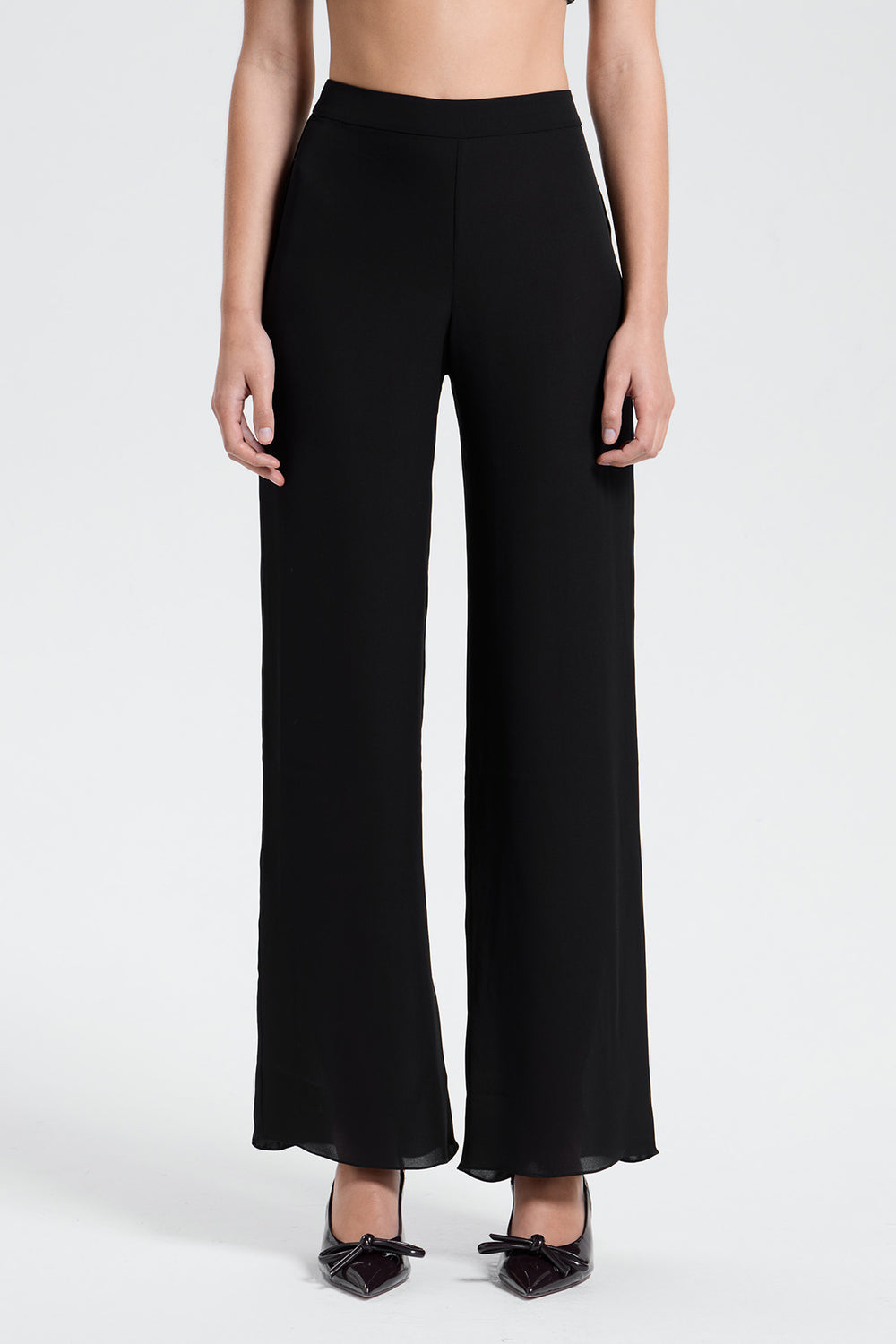 Load image into Gallery viewer, Semi-sheer silk trousers
