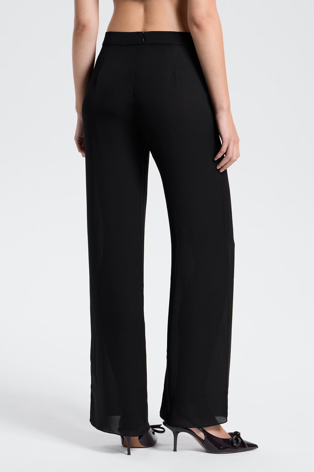 Load image into Gallery viewer, Semi-sheer silk trousers