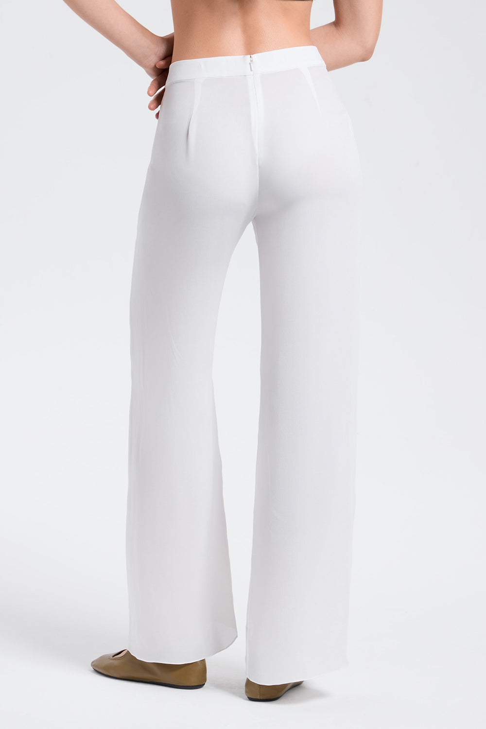 Load image into Gallery viewer, Semi-sheer silk trousers