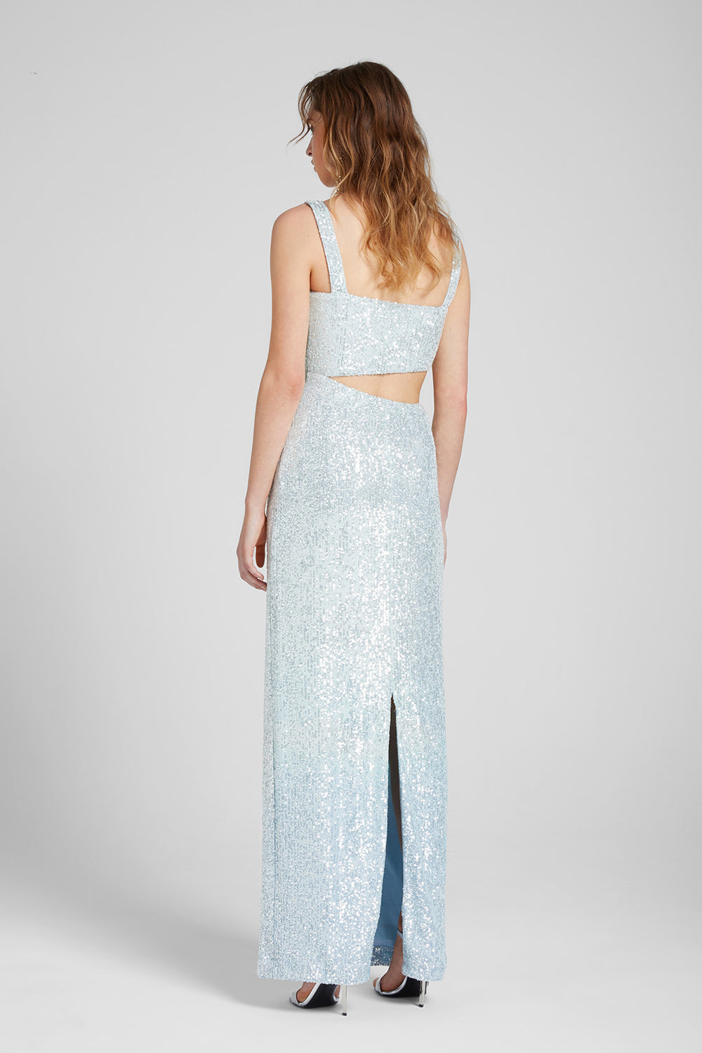 Load image into Gallery viewer, Sequin cut-out gown