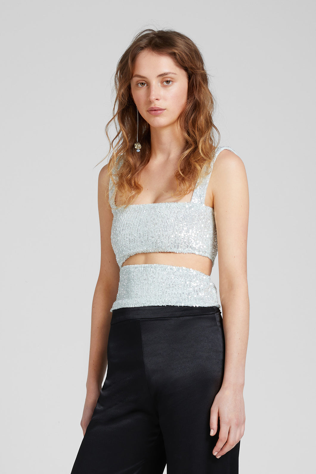 Sequin cut-out top