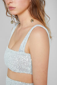 Sequin cut-out top