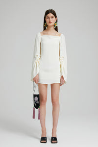 Crepe mini dress