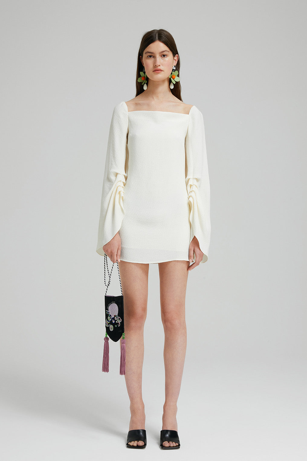Crepe mini dress