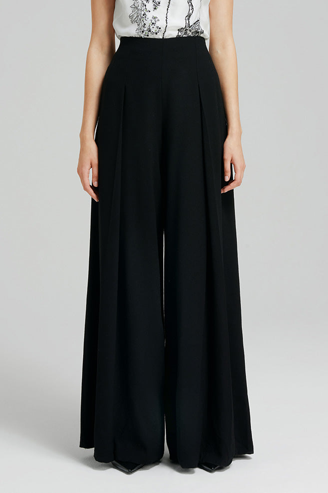 Load image into Gallery viewer, Folded wide leg trousers