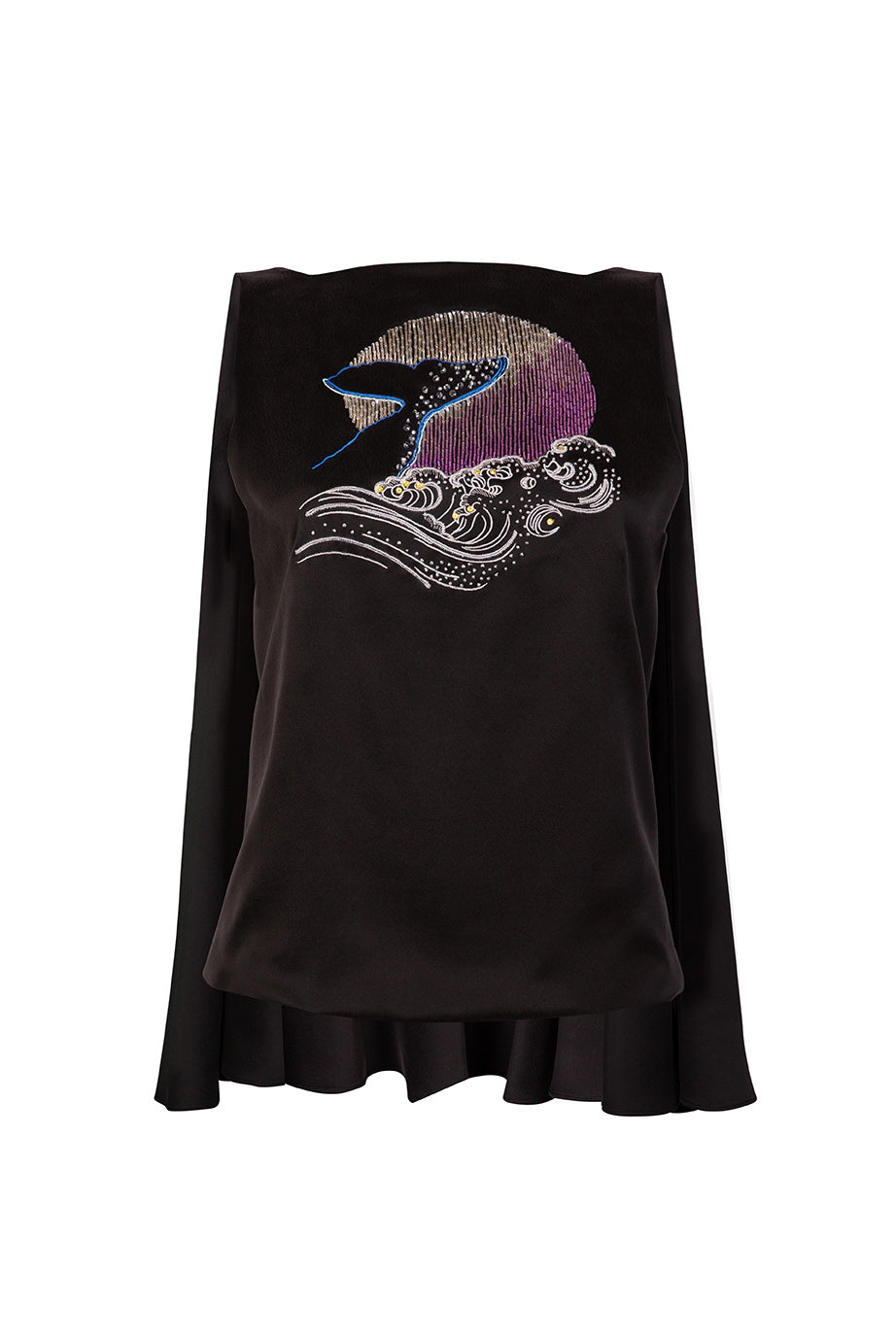 Load image into Gallery viewer, Winged embroidered top