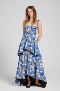 Jacquard flower gown