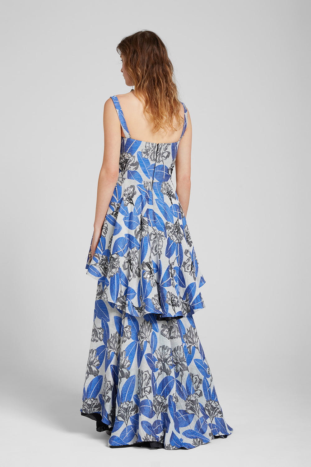 Load image into Gallery viewer, Jacquard flower gown